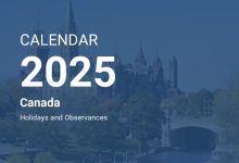 Canada Calendar 2025